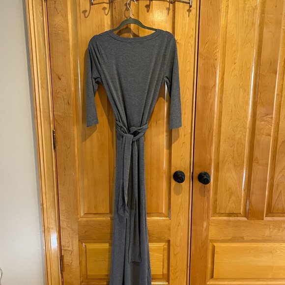 Gray Jersey Maxi Dress - Picture 2 of 3